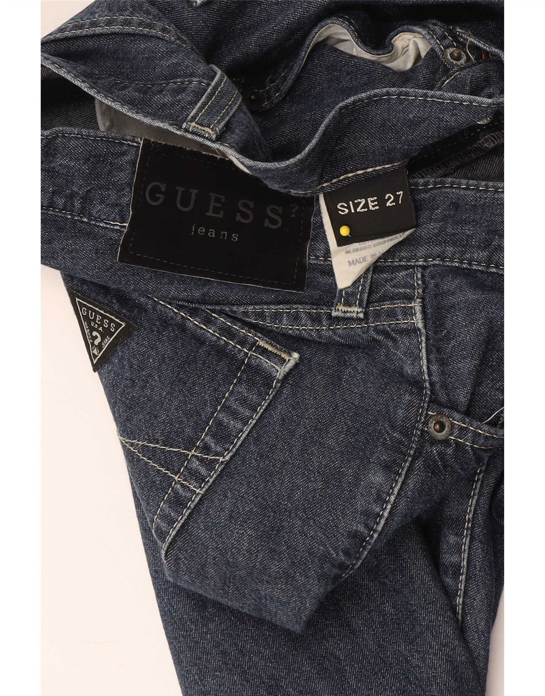 Jeans dritti da donna Guess W27 L30 cotone blu