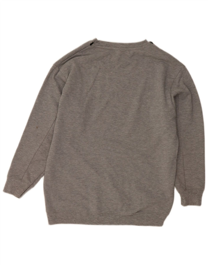 Felpa oversize grafica da donna Zara UK 10 piccola grigia