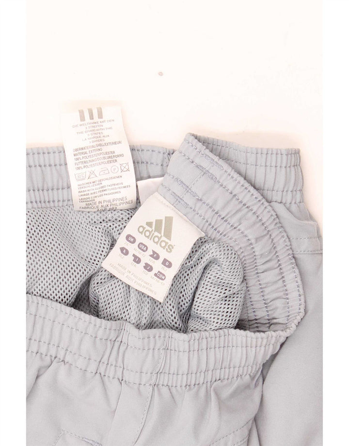 Pantaloni della tuta da ragazzo Adidas 11-12 anni in poliestere grigio
