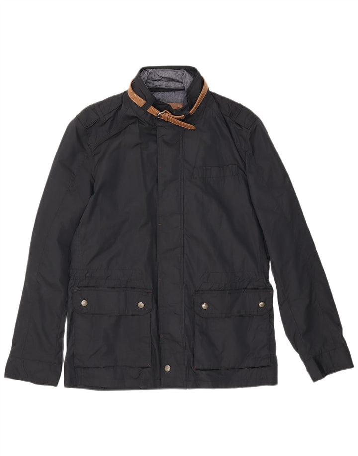 Giacca utility da uomo Massimo Dutti UK 38 nylon blu navy medio