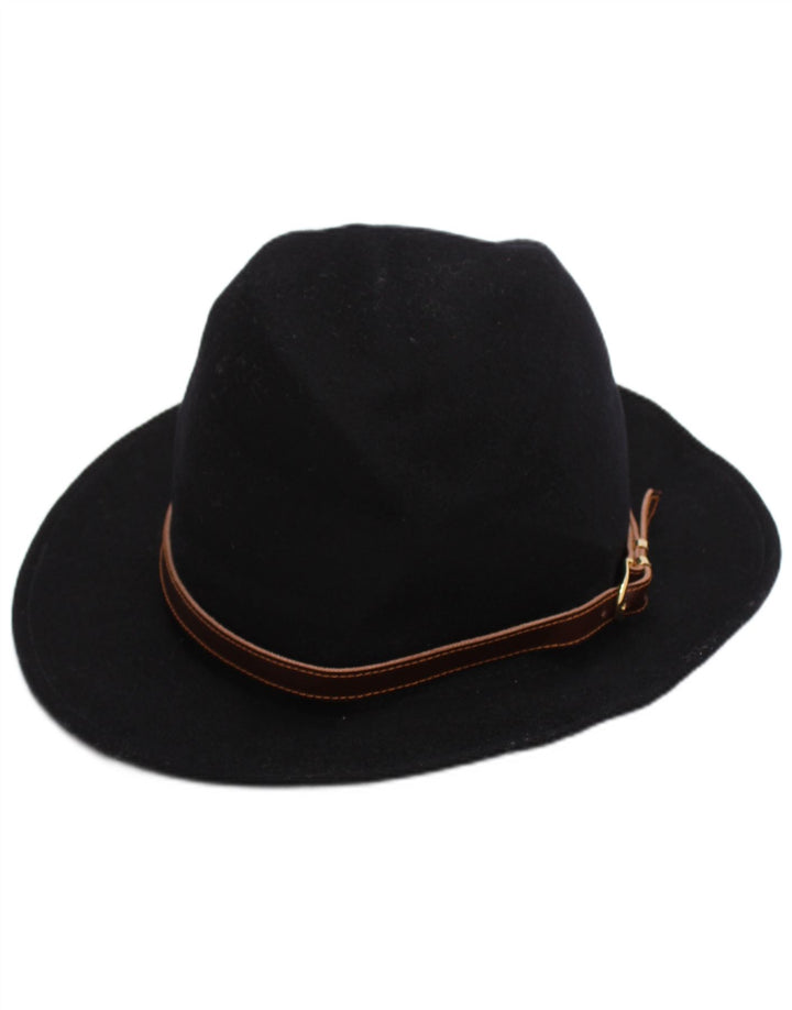 Cappello Fedora da uomo P.G.Field grande in lana blu navy