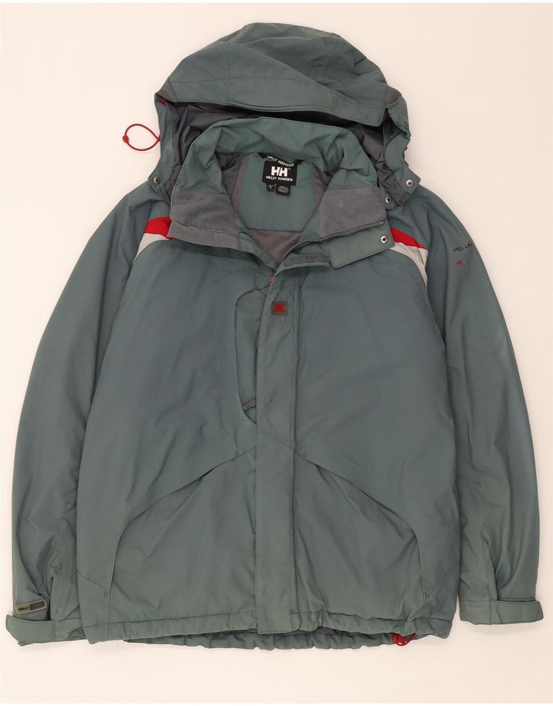 Giacca a vento con cappuccio da uomo Helly Hansen UK 40 Large Blue Colourblock