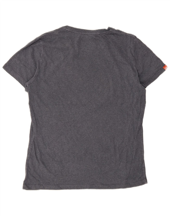 T-shirt grafica da uomo Superdry Top XL in cotone grigio