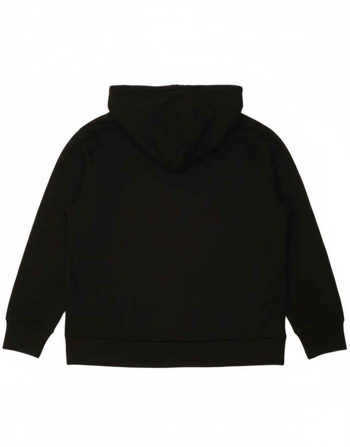 Felpa con cappuccio da donna vestibilità ampia Eddie Bauer UK 14 poliestere nero medio