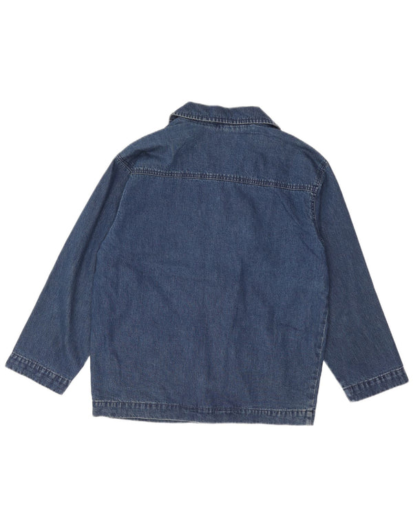 EDDIE BAUER Giacca in denim oversize da donna UK 10 piccola in cotone blu