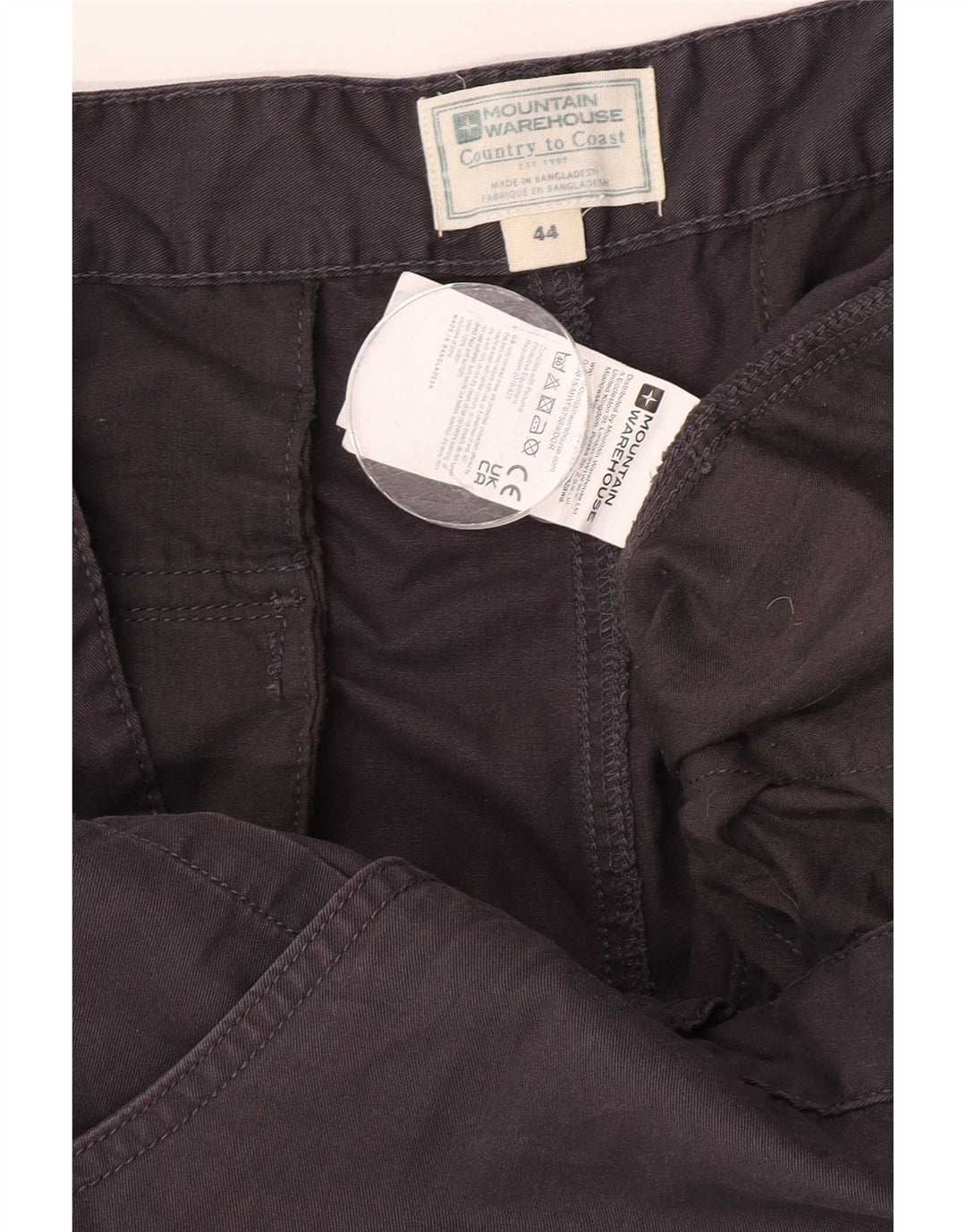 Pantaloncini cargo da uomo Mountain Warehouse W44 2XL Cotone grigio