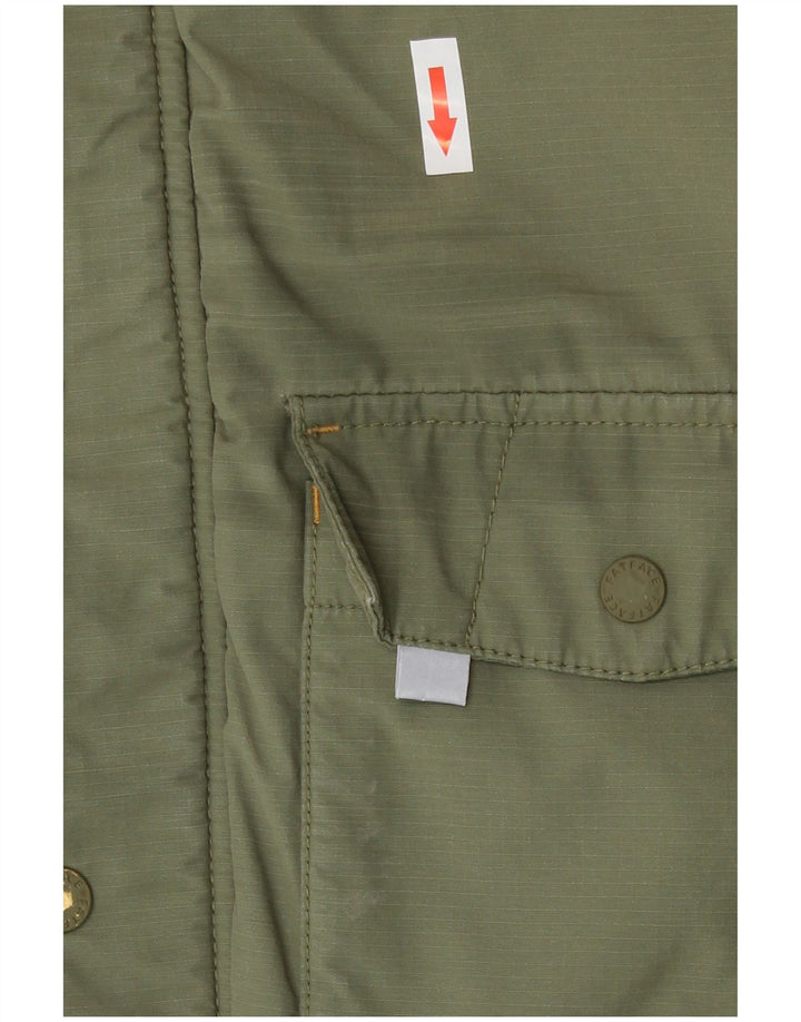 Giacca parka con cappuccio da ragazzo Fat Face 8-9 anni in cotone kaki