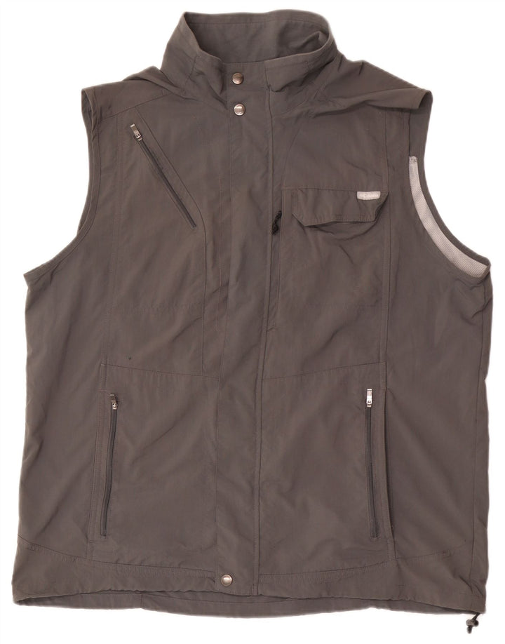 Gilet utility da uomo Columbia UK 42 XL nylon grigio