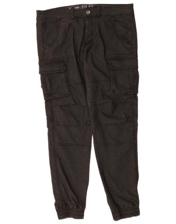 Pantaloni cargo da jogging da donna Gas XL W36 L31 cotone nero
