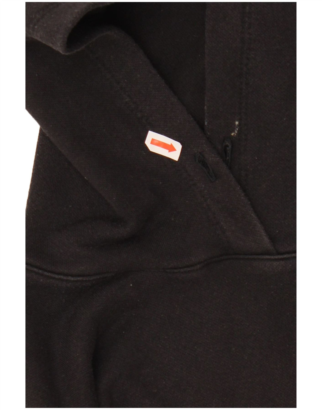 Maglione corto con cappuccio oversize da donna CHAMPION UK 6 XS cotone nero