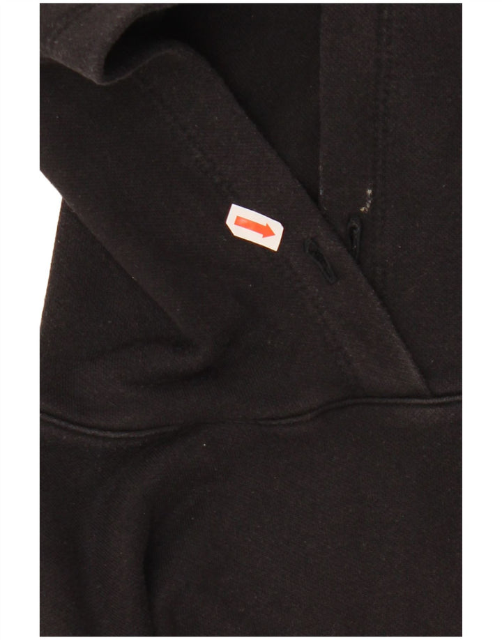 Maglione corto con cappuccio oversize da donna CHAMPION UK 6 XS cotone nero