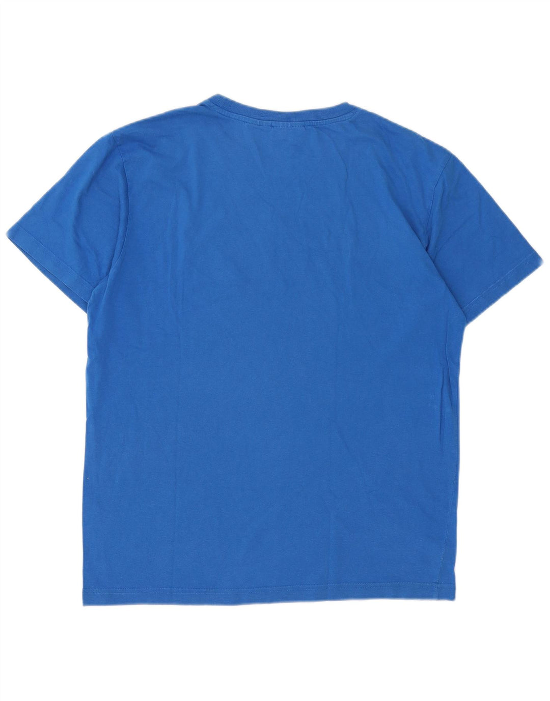 T-shirt grafica da uomo Fila Top grande in cotone blu