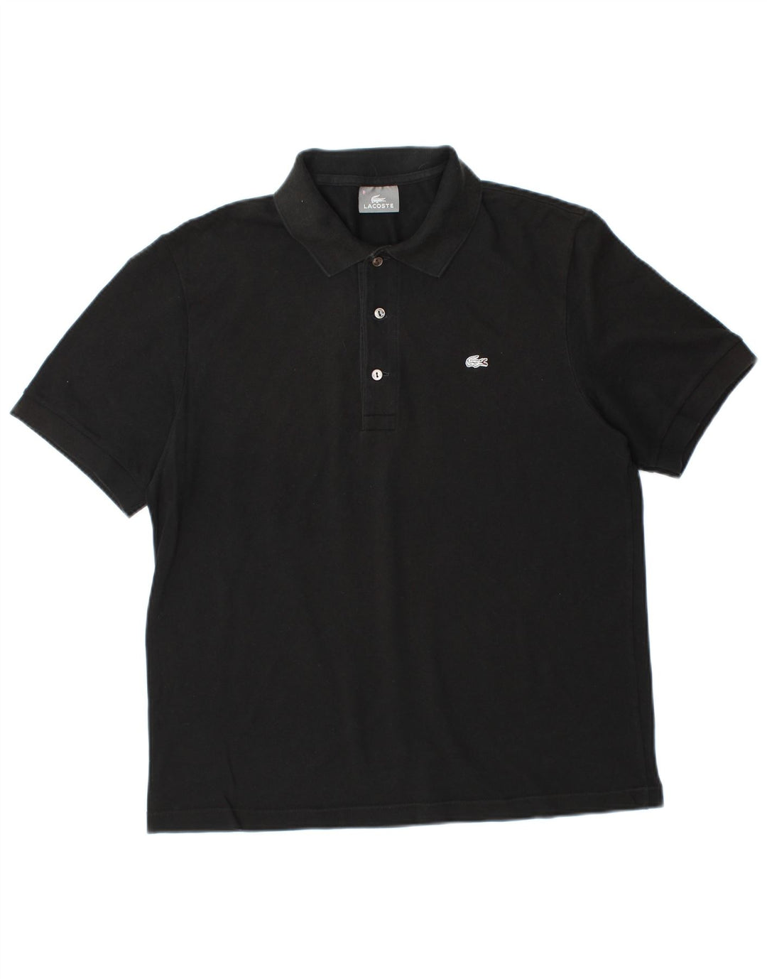 Polo da uomo LACOSTE taglia 5 grande in cotone nero
