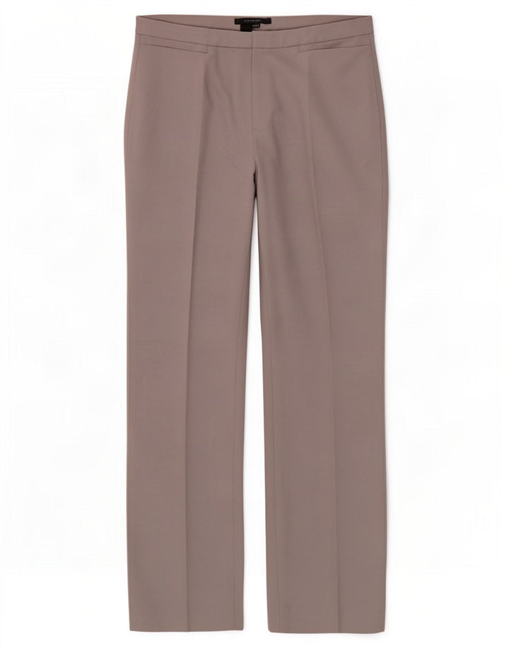 Pantaloni casual dritti da donna Zara EU 40 Medium W30 L31 Poliestere grigio