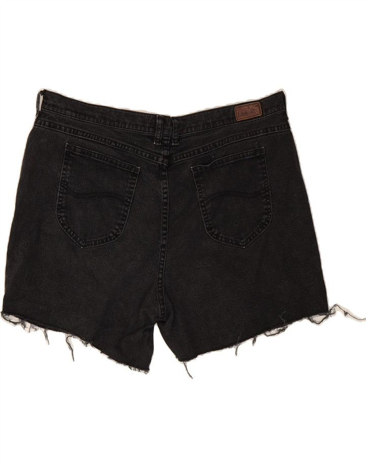 LEE Womens Denim Shorts US 18 2XL W36  Black Cotton Vintage Lee and Second-Hand Lee from Messina Hembry 