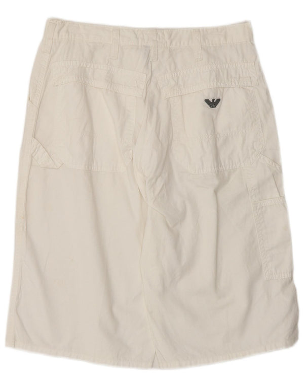 Pantaloncini cargo da donna Armani IT 44 medi W28 bianchi