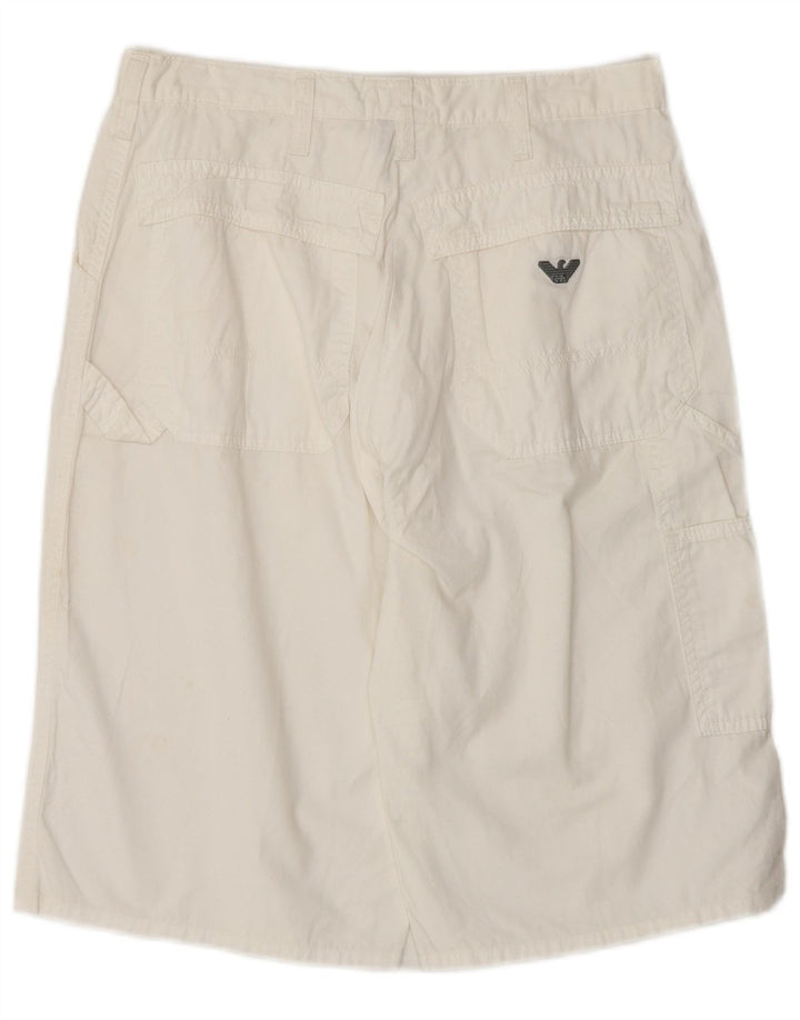 Pantaloncini cargo da donna Armani IT 44 medi W28 bianchi