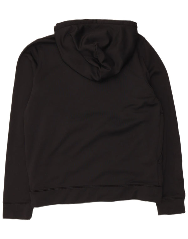 Maglione con cappuccio da uomo Hollister Large in cotone nero