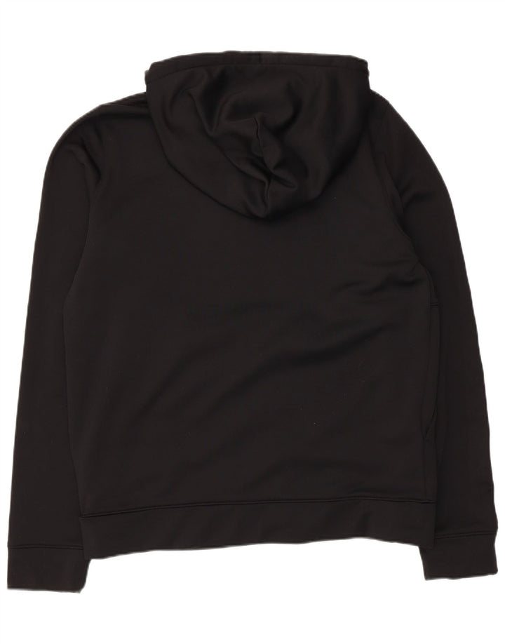 Maglione con cappuccio da uomo Hollister Large in cotone nero