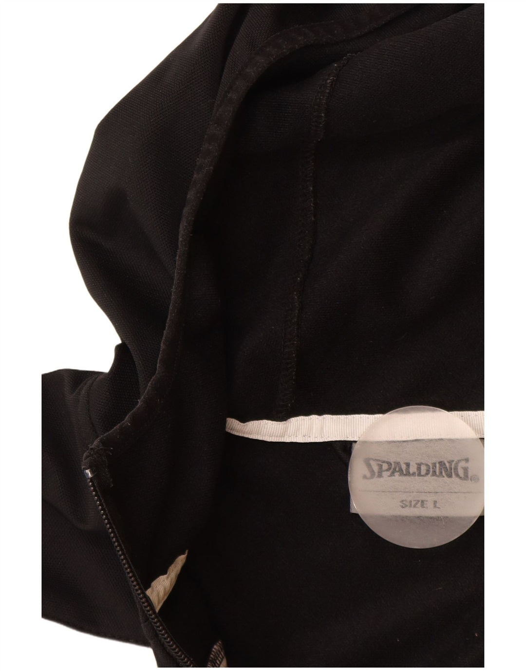 SPALDING Giacca da tuta da uomo con cappuccio, grande, colore nero