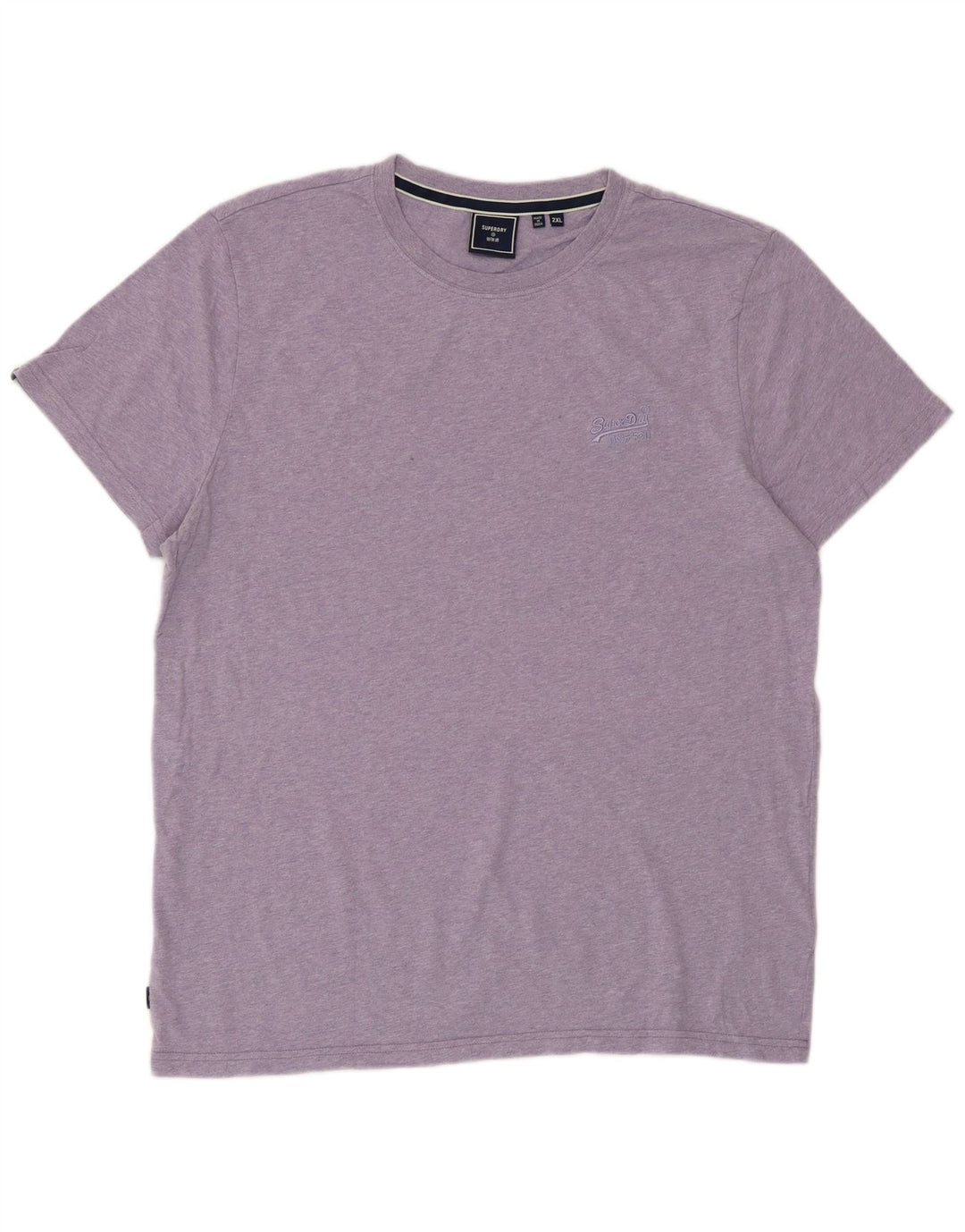 T-shirt da uomo SUPERDRY Top 2XL cotone viola