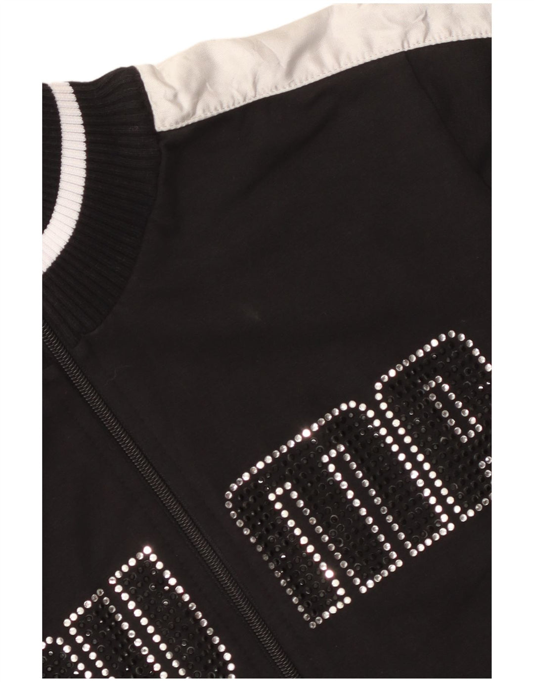 Giacca da tuta grafica da donna Puma UK 12 Medium Black Colourblock