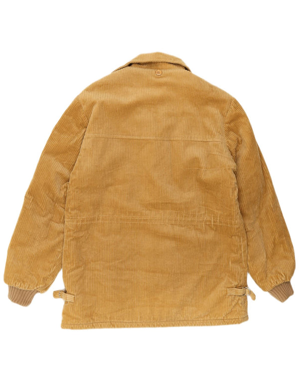 Giacca vintage da uomo in velluto a coste Sherpa UK 40 grande cotone beige