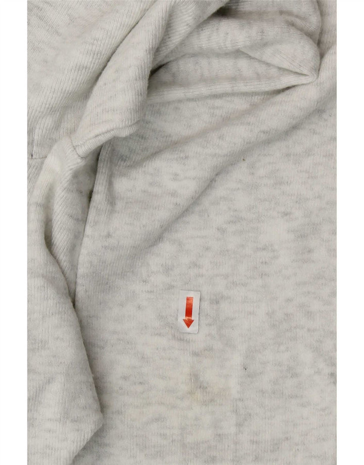 Maglione cardigan con cappuccio da donna Marks & Spencer UK 14 Grigio medio chiazzato