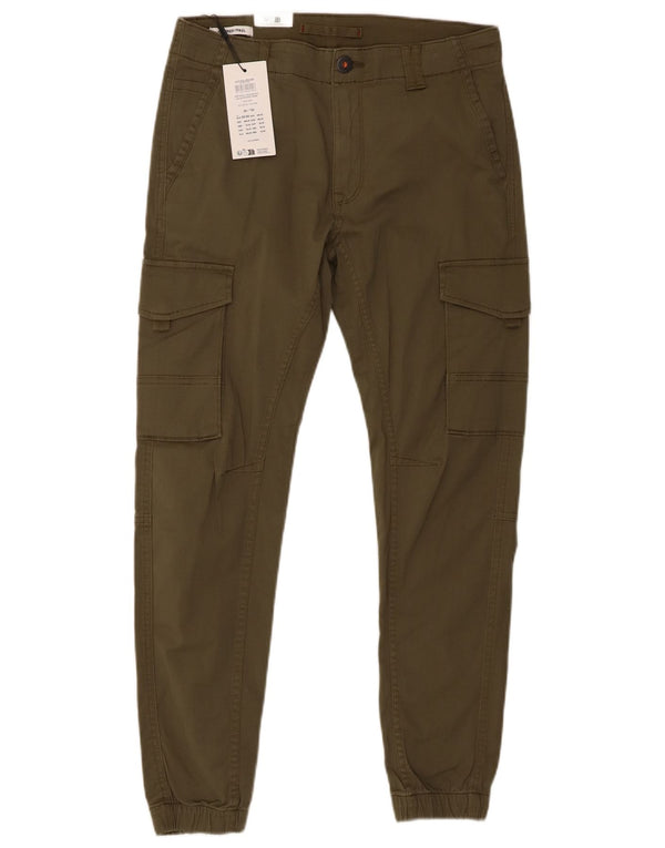 Pantaloni cargo da uomo Paul Joggers Jack & Jones W30 L30 cotone kaki