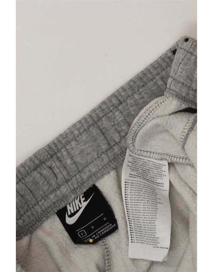 Pantaloni da tuta da uomo Nike Joggers grandi in cotone grigio