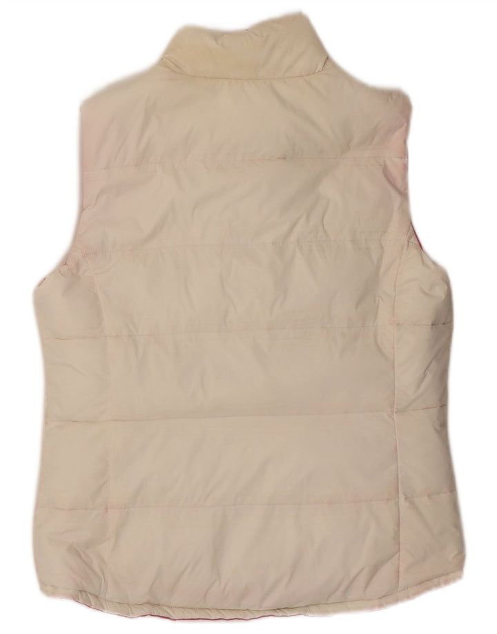 Gilet imbottito reversibile da donna J. Crew UK 12 nylon rosa medio