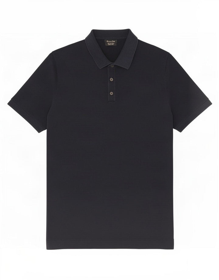 Polo da uomo Massimo Dutti grande blu navy