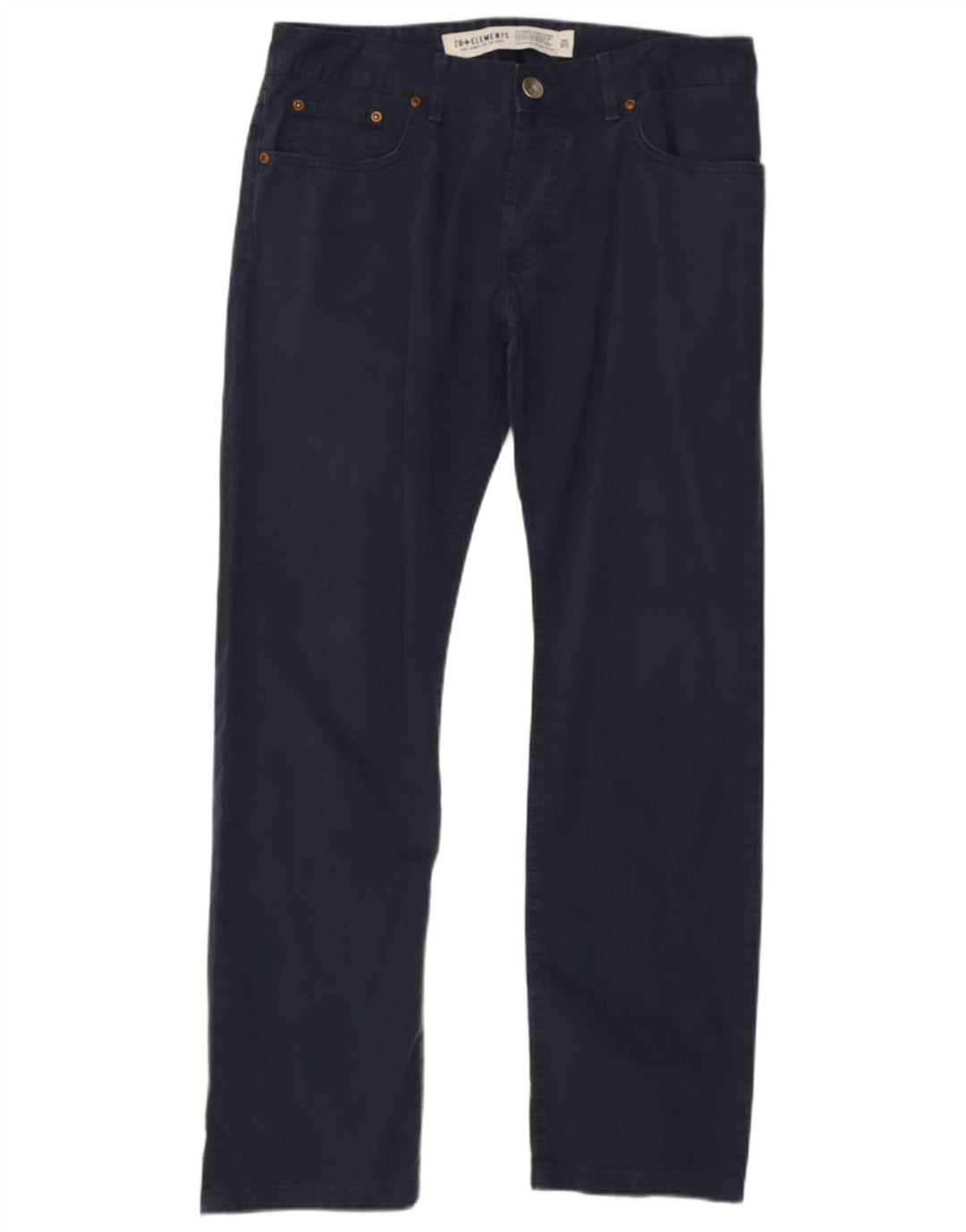 Pantaloni casual dritti da donna Zu Elements W34 L28 cotone blu navy