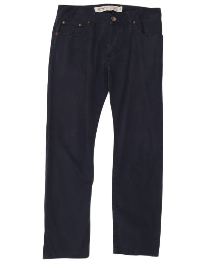 Pantaloni casual dritti da donna Zu Elements W34 L28 cotone blu navy