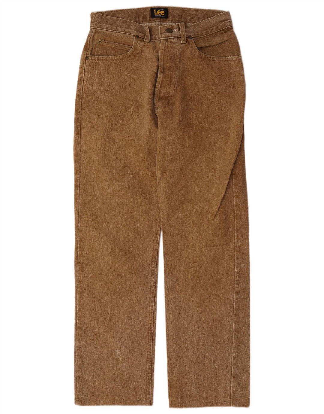 Jeans dritti da donna Lee W29 L28 cotone beige