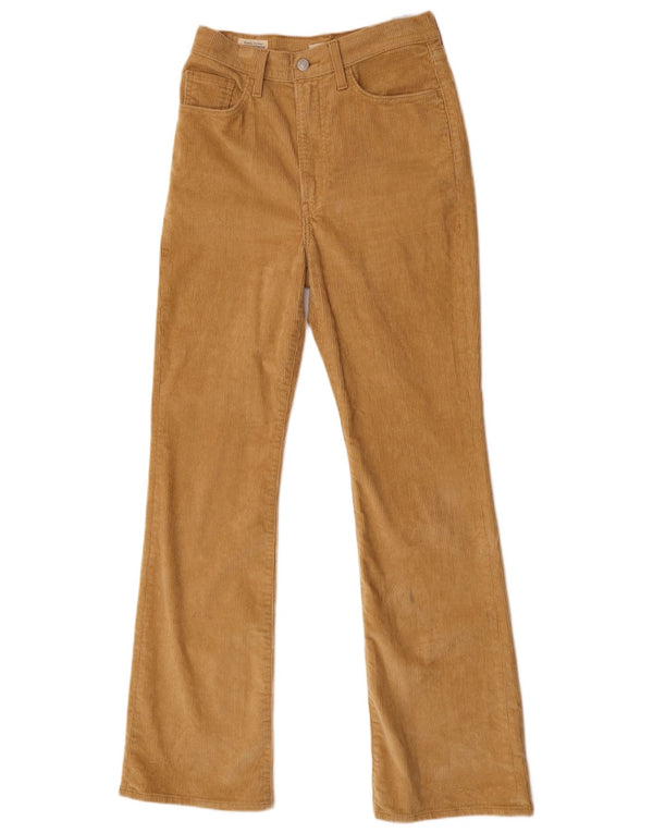 Pantaloni Levi's da donna in velluto a coste bootcut W27 L33 cotone beige