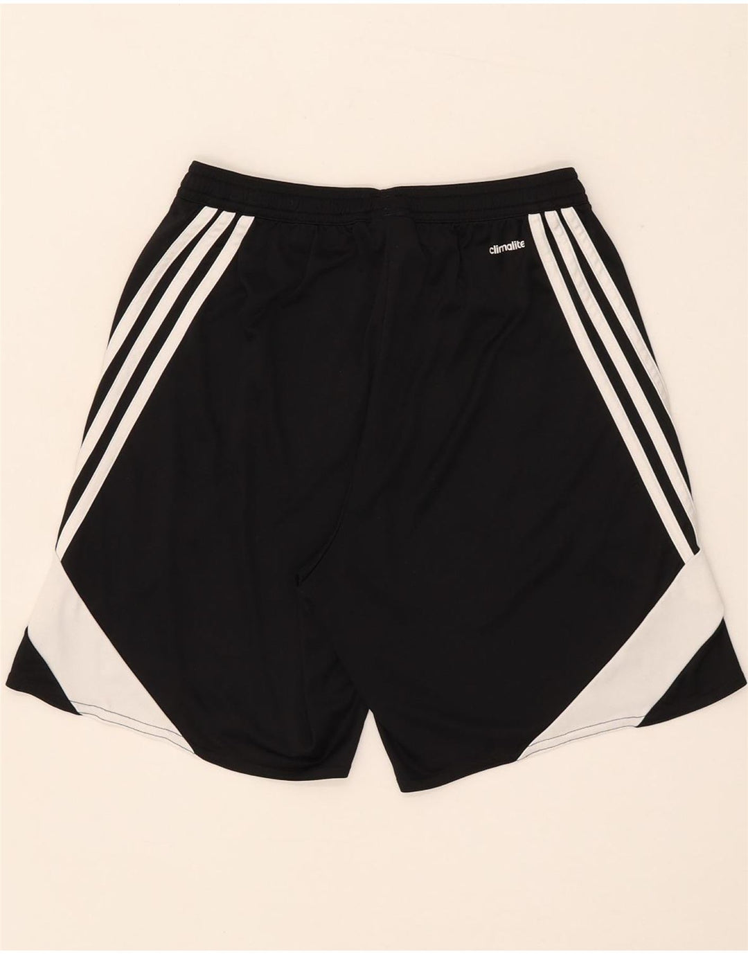 Pantaloncini sportivi Adidas Climalite da uomo piccoli in poliestere color block nero