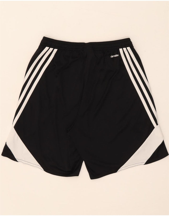 Pantaloncini sportivi Adidas Climalite da uomo piccoli in poliestere color block nero