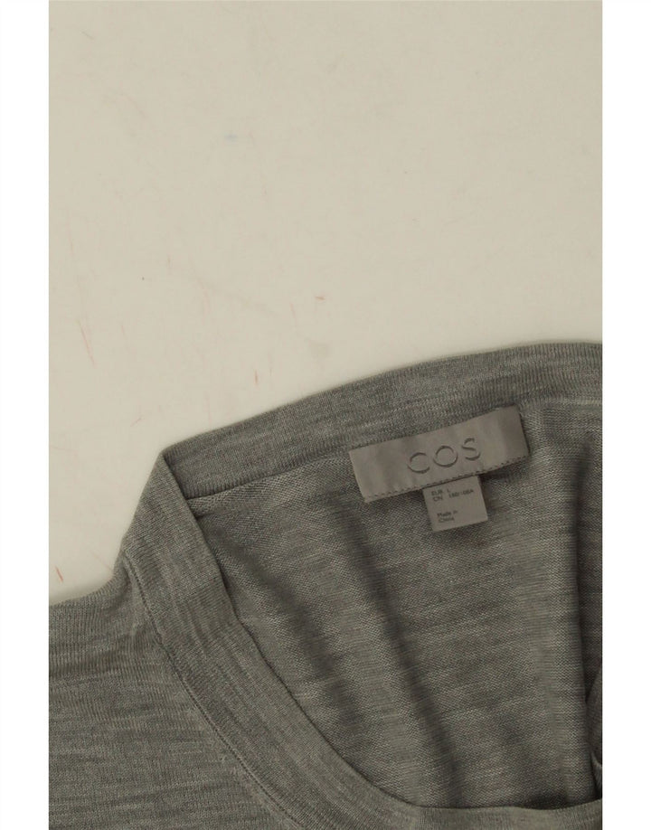 T-shirt da uomo Cos Top grande in cotone chiazzato grigio