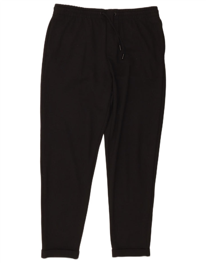 Pantaloni casual affusolati da donna Zara grandi W32 L28 poliestere nero
