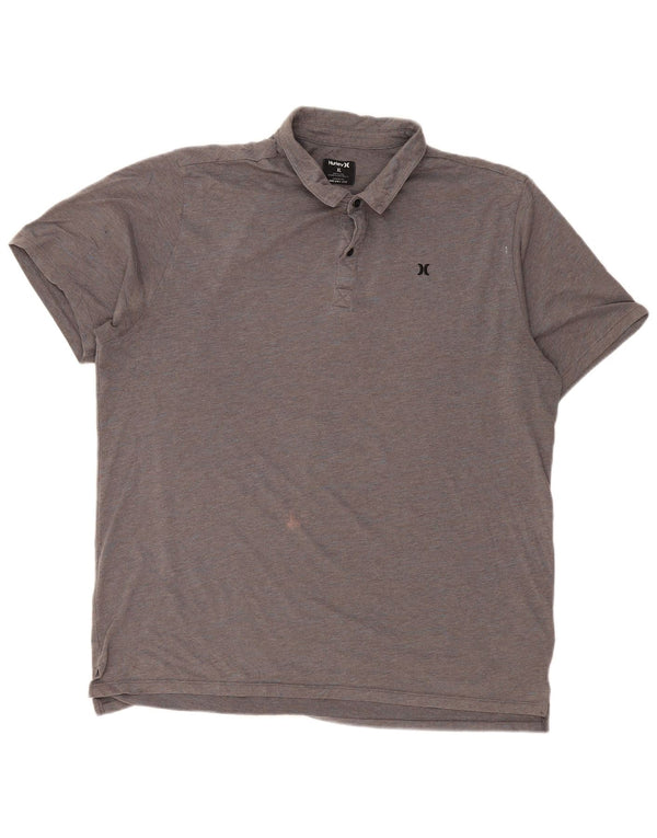 Polo HURLEY da uomo Dri Fit XL in cotone grigio