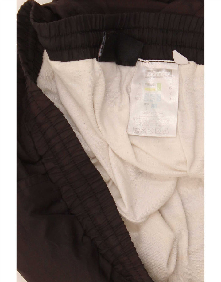 Pantaloncini sportivi da uomo Lotto UK 40/42 Large Nero Poliestere