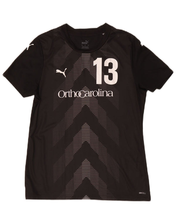 T-shirt grafica Puma da uomo Carolina, media, nera geometrica