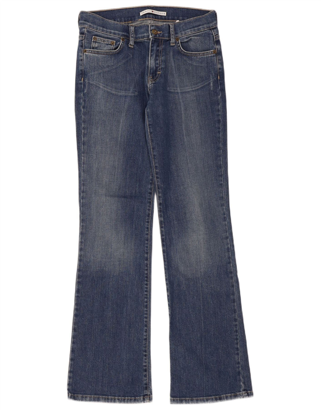 Jeans Bootcut da donna Tommy Hilfiger US 6 medio W30 L33 cotone blu