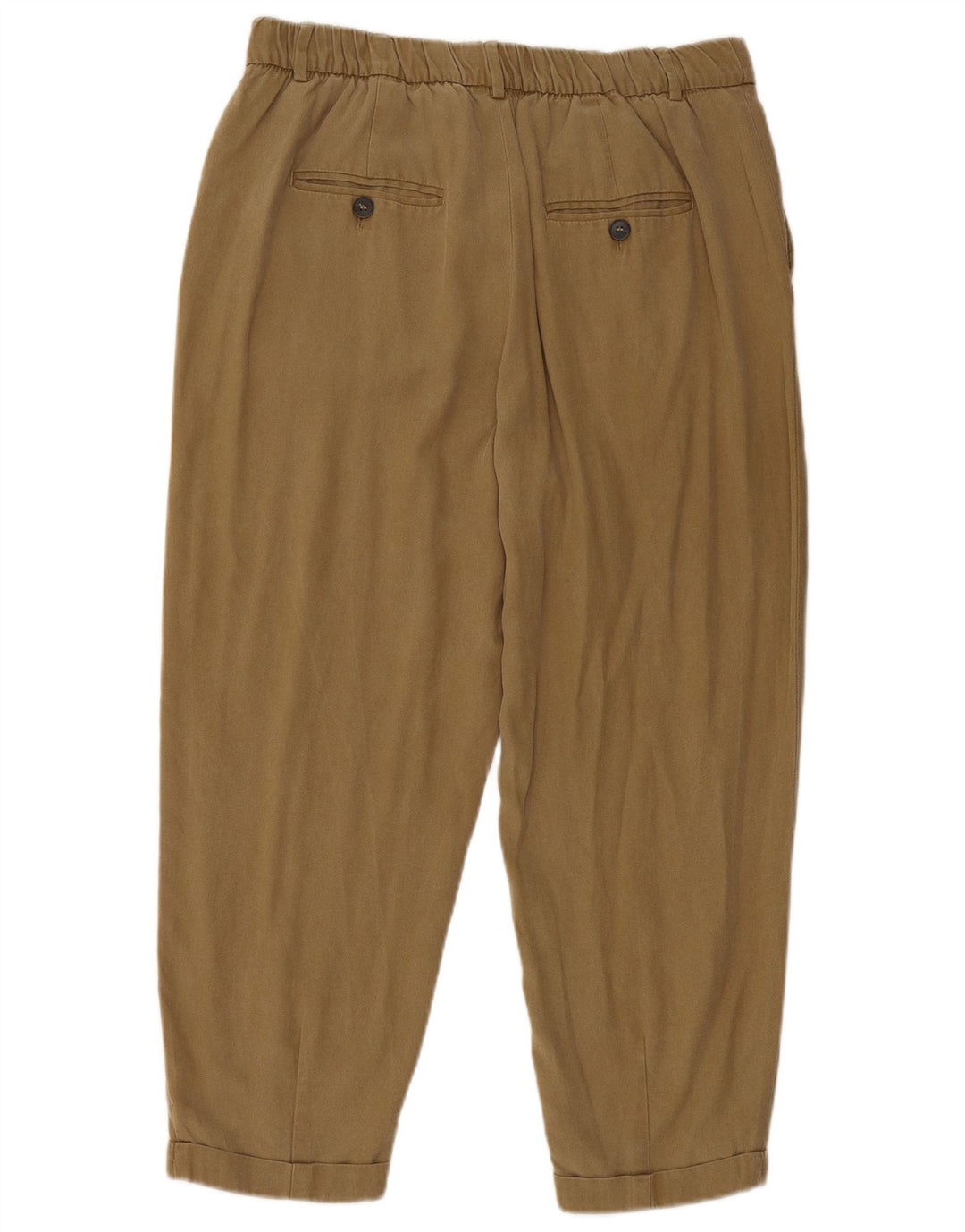 Pantaloni corti con pegging da donna Zara medi W28 L23 marroni