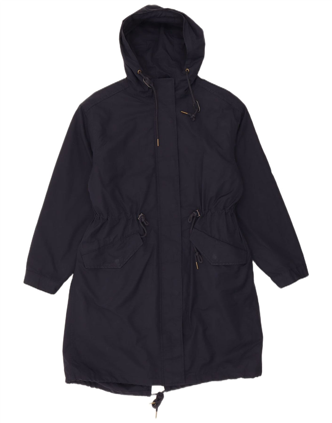 Giacca Parka con cappuccio da donna Marks & Spencer UK 12 medio blu navy poliestere