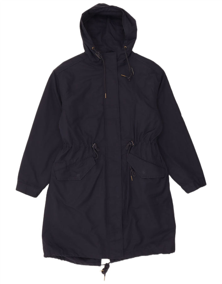 Giacca Parka con cappuccio da donna Marks & Spencer UK 12 medio blu navy poliestere