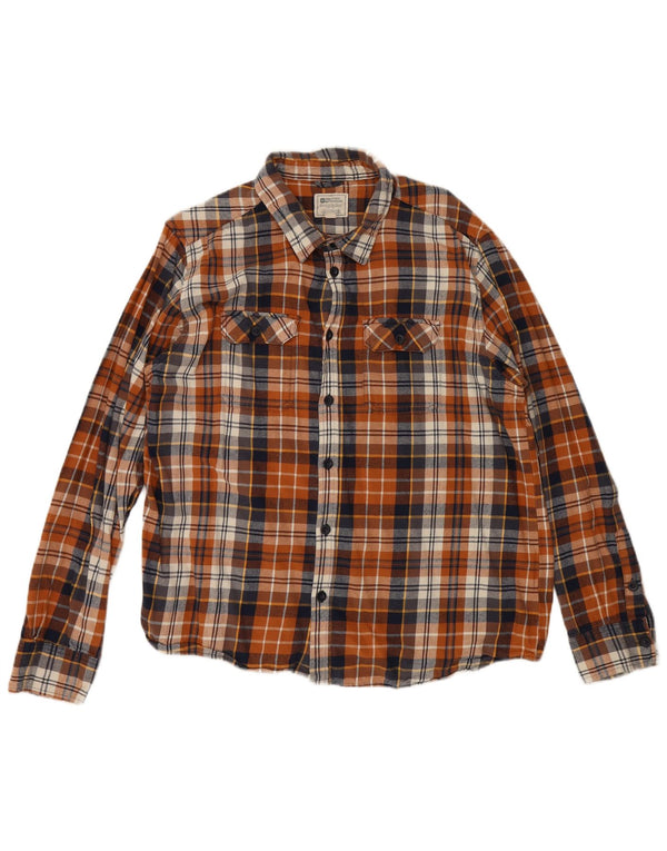 Mountain Warehouse Camicia da uomo in flanella vestibilità regolare 3XL Cotone scozzese marrone