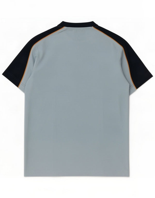 T-shirt da uomo Kappa Top Small blu in poliestere color block
