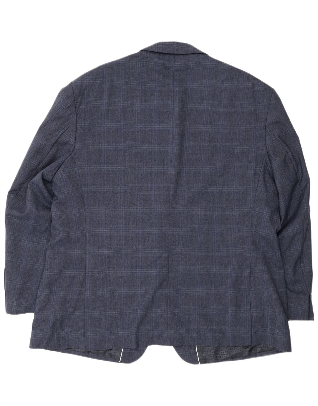Giacca blazer da uomo a 2 bottoni Pierre Cardin UK 50 5XL blu navy a quadri